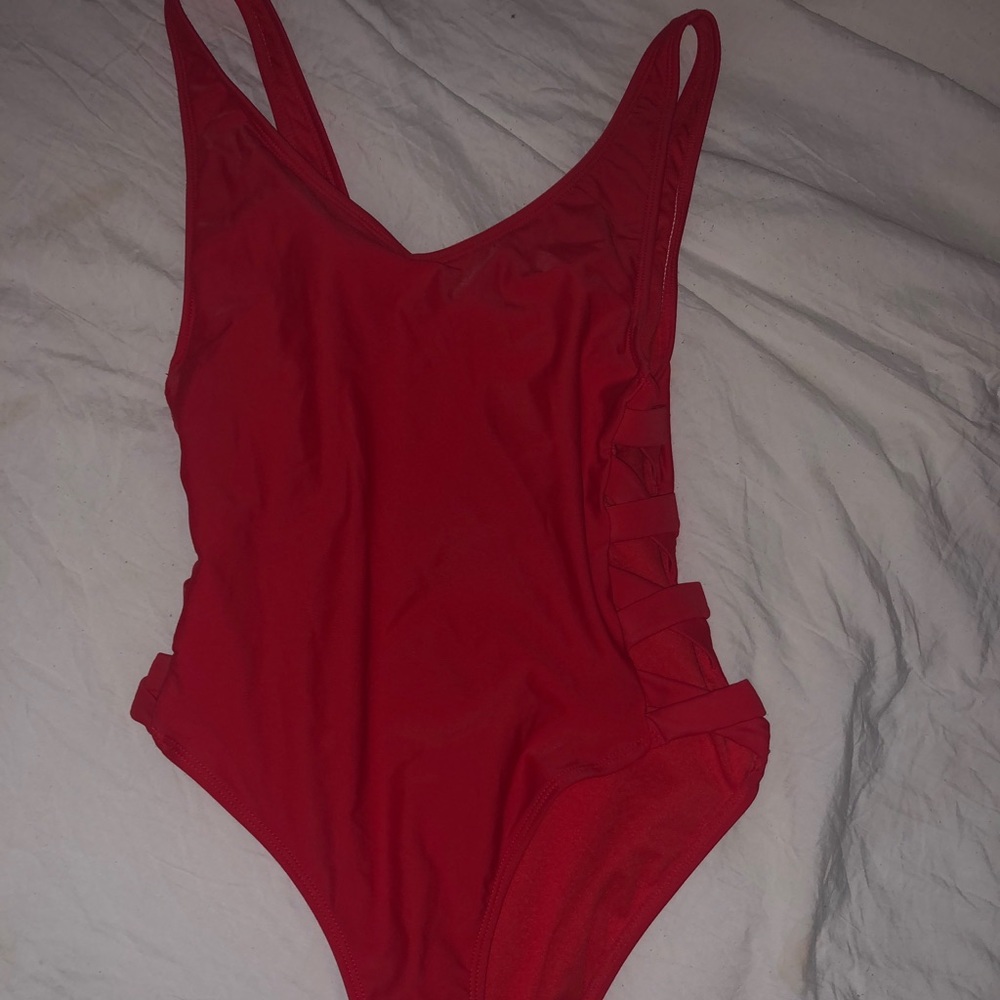Target brand red one peice